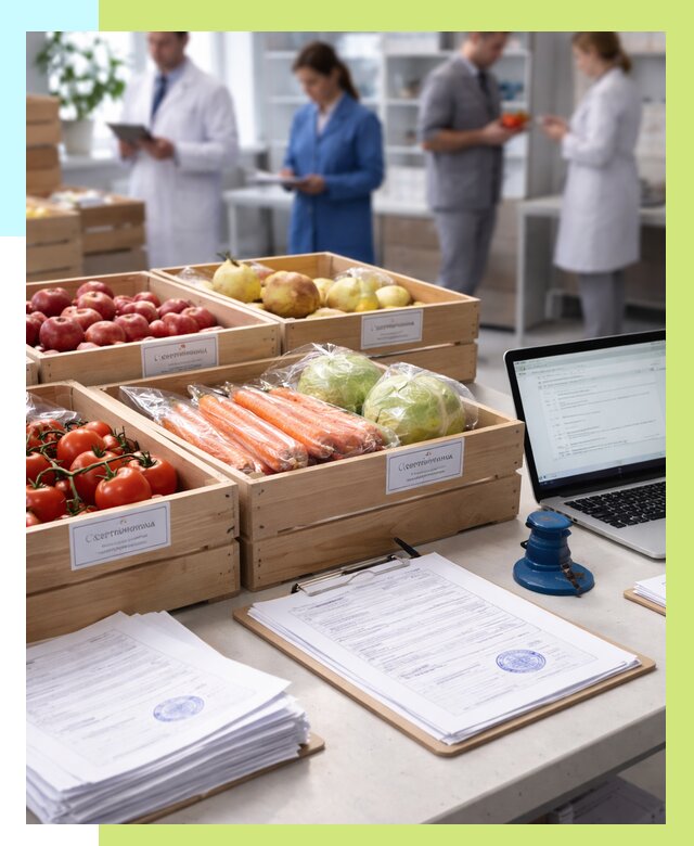 Сертификация овощей и фруктов в Донском от 8612 р. | Алешин-Днс