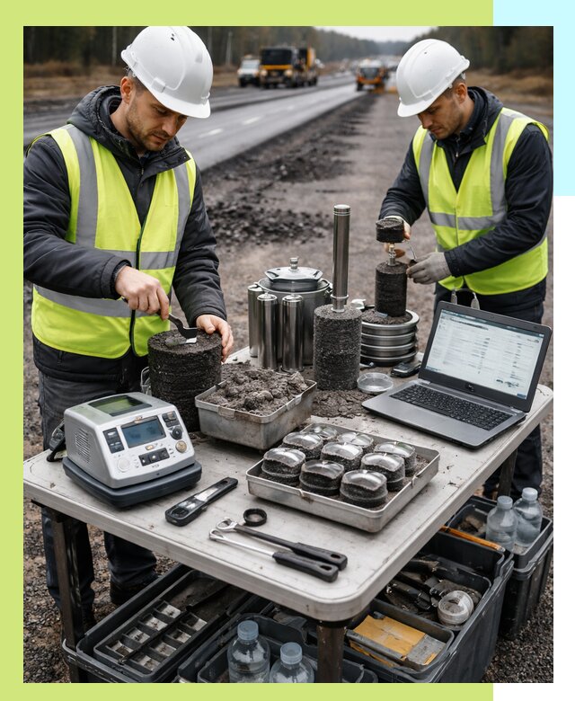 Сертификация асфальта: испытания и подтверждение в Донском