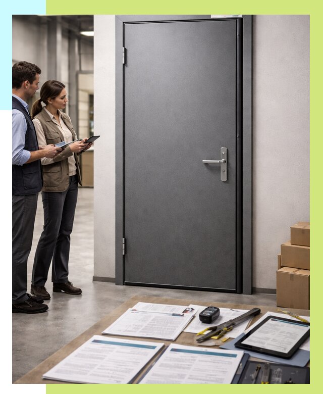 Сертификация противопожарных дверей в Донском от 9119 р. | Алешин-Днс